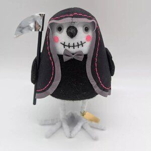 Featherly Friend Felt Bird 'Hoodie' Halloween Decorative Figurine - Hyde & EEK!